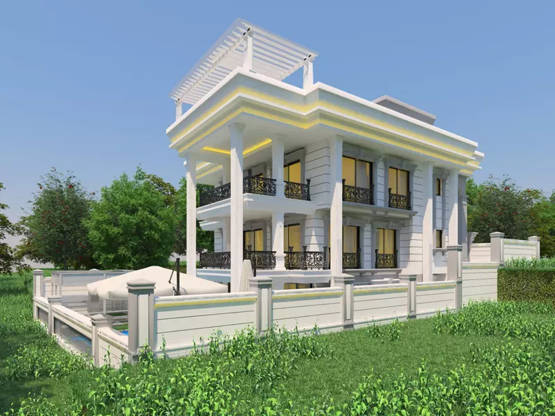 Luxury villa for sale in Alanya center close to the sea