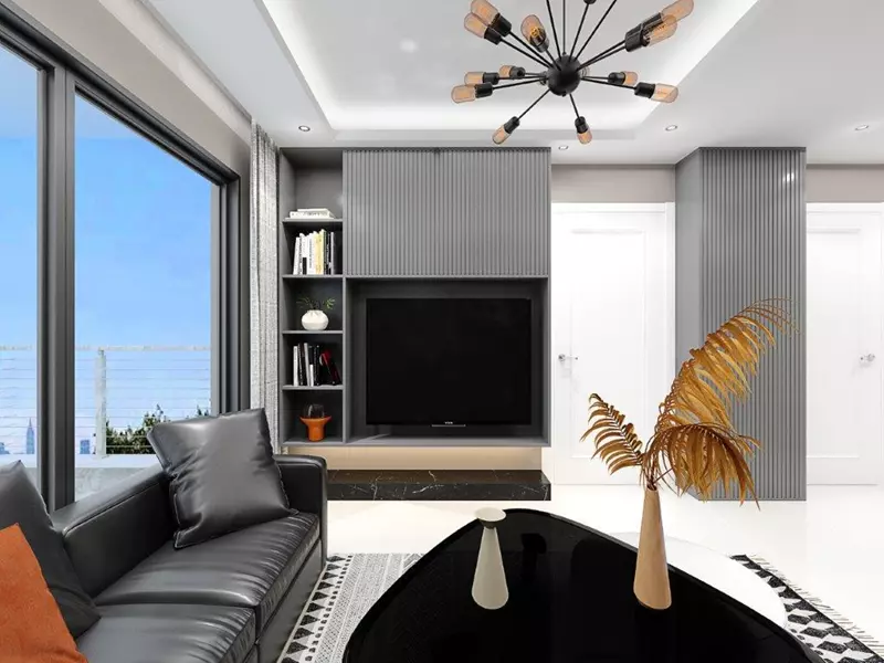 New modern 1 bedroom apartments under construction in Avsallar
