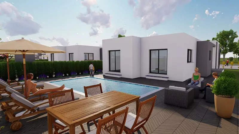 Modern detached villas ideal for family living in North Cyprus