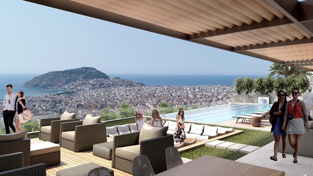 A new residential complex in an elite area of the city of Alanya