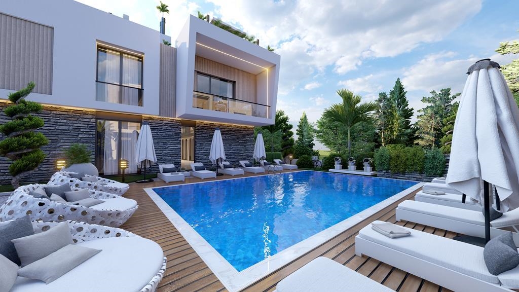 Modernt designat projekt med prisvärda lägenheter i Alsancak, norra Cypern