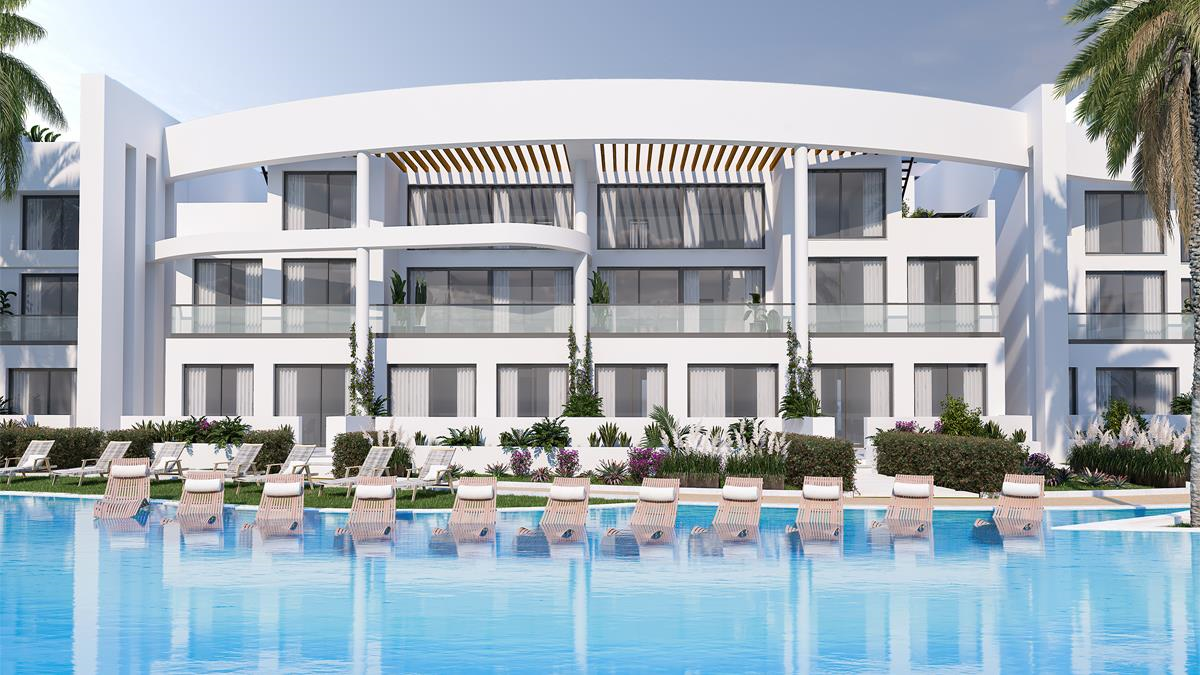 Квартиры с 2 спальнями с неограниченным видом на море на продажу в Искеле-Богаз, Северный Кипр