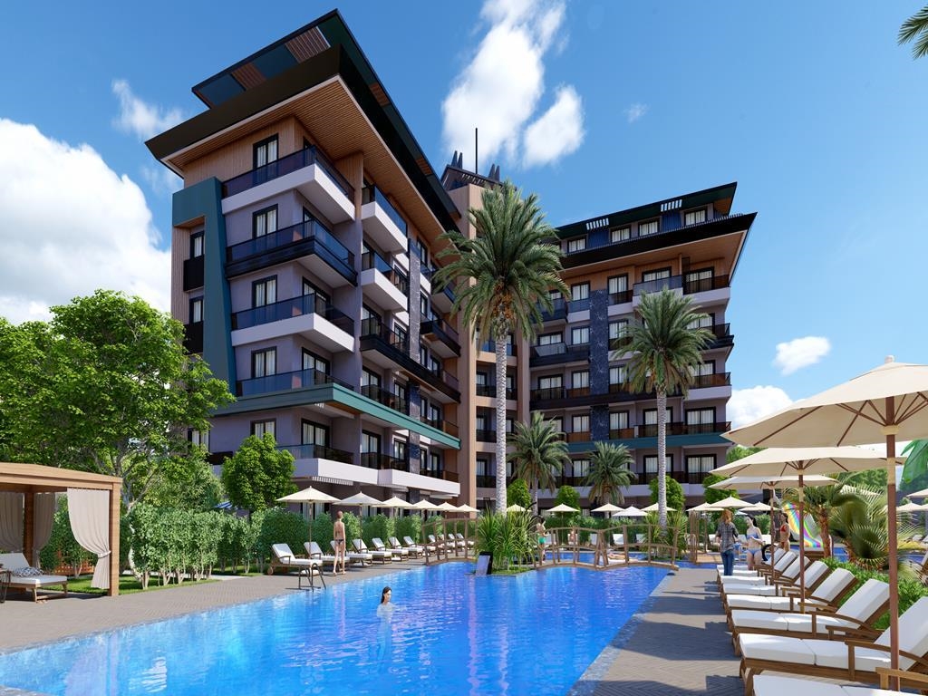 A large-scale premium-class residential complex in Kargıcak , Alanya