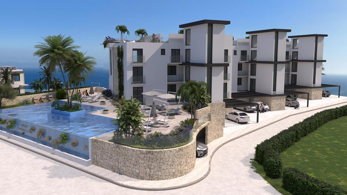 Бичфронт проект с роскошными апартаментами и виллами в Эсентепе, Северный Кипр
