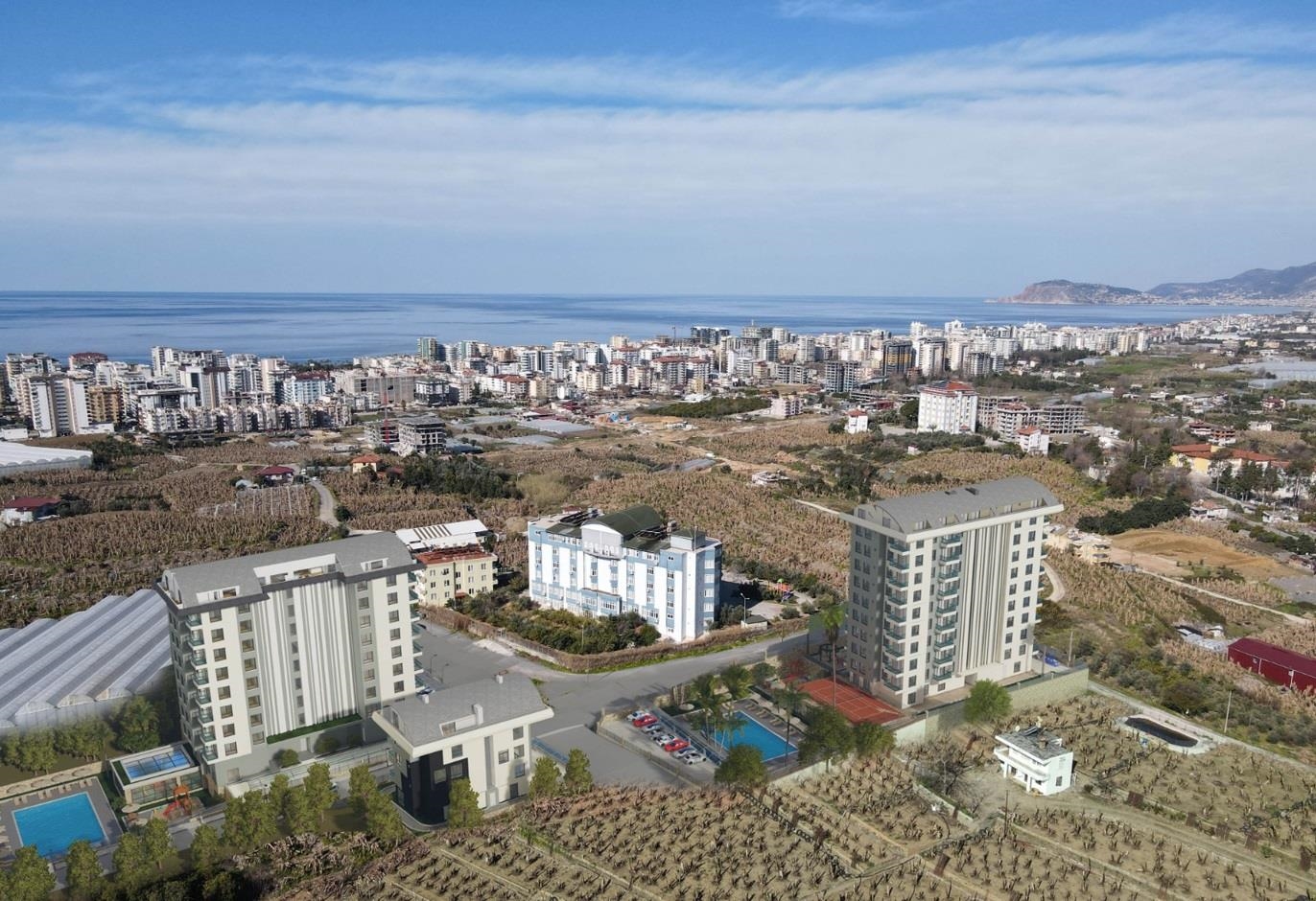 Bekvämt bostadskomplex av högsta kvalitet, där du hittar allt för en fantastisk semester i Mahmutlar, Alanya