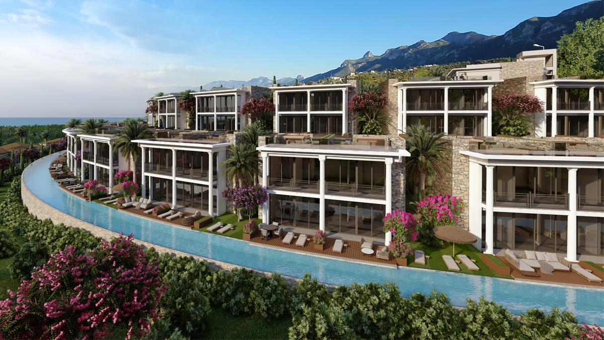 Апартаменты, бунгало и роскошные виллы на берегу моря на продажу в Татлысу, Северный Кипр